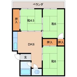 第２矢田マンションの物件間取画像